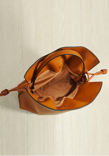 Salsa Mini Leather Clutch Two Straps Camel
