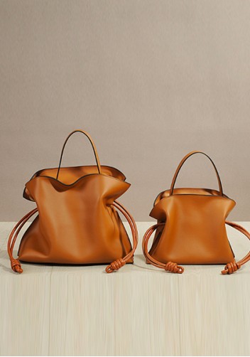 Salsa Mini Leather Clutch Two Straps Camel