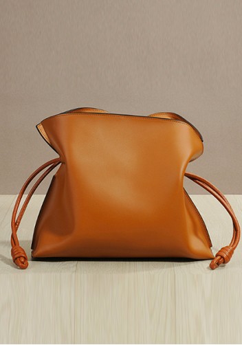 Salsa Mini Leather Clutch Two Straps Camel