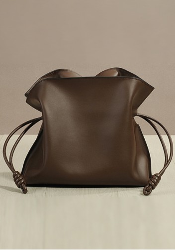 Salsa Mini Leather Clutch Two Straps Choco