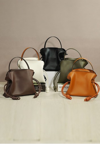 Salsa Mini Leather Clutch Two Straps Cream
