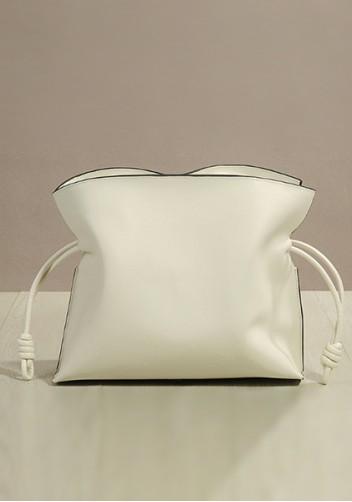 Salsa Mini Leather Clutch Two Straps Cream