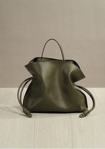 Salsa Mini Leather Clutch Two Straps Green