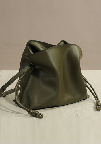 Salsa Mini Leather Clutch Two Straps Green