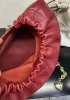 Salsa Leather Chain Shoulder Bag Burgundy
