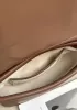 Salsa Satchel Pleated Leather Shoulder Bag Brown