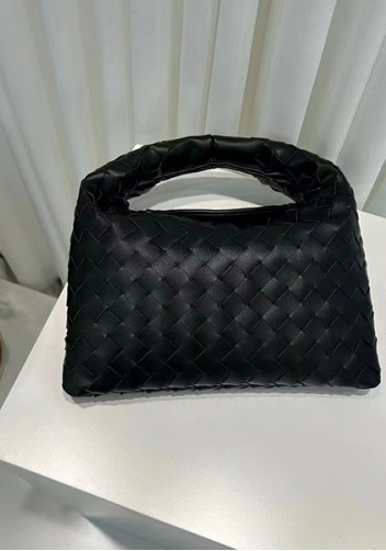 Dina Mini Intrecciato Leather Tote Black