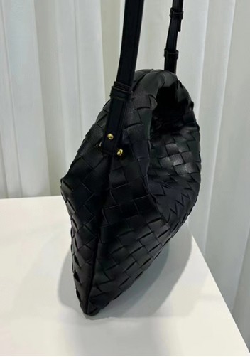 Dina Mini Intrecciato Leather Tote Black