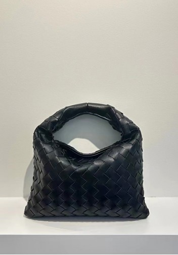 Dina Mini Intrecciato Leather Tote Black