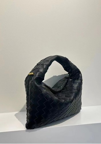 Dina Mini Intrecciato Leather Tote Black