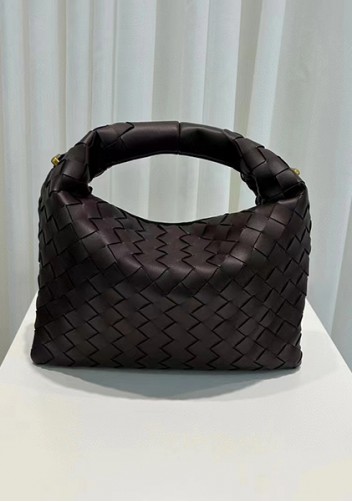 Dina Mini Intrecciato Leather Tote Choco