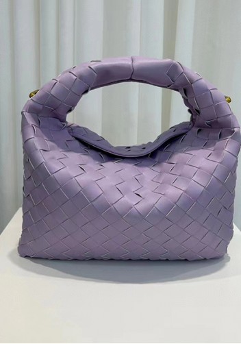 Dina Mini Intrecciato Leather Tote Purple