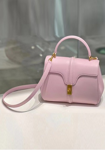Shimanne Top handle Calfskin Medium Bag Pink