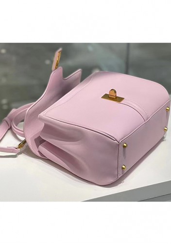 Shimanne Top handle Calfskin Medium Bag Pink
