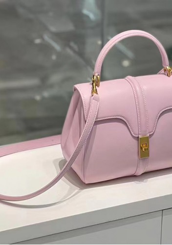 Shimanne Top handle Calfskin Medium Bag Pink