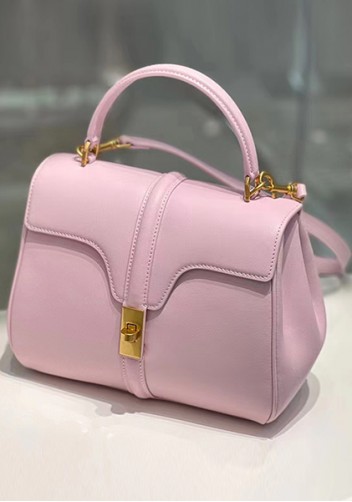 Shimanne Top handle Calfskin Medium Bag Pink