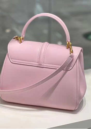 Shimanne Top handle Calfskin Medium Bag Pink