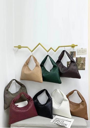 Dina Large Intrecciato Leather Zip Tote Green