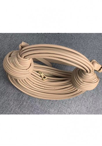 Dina Spaghetti Vegan Leather Knot Shoulder Bag Beige