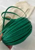 Dina Spaghetti Vegan Leather Knot Shoulder Bag Green