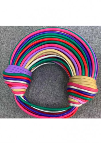 Dina Spaghetti Vegan Leather Knot Shoulder Bag Multicolor