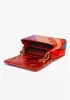Adele Rainbow Flap Medium Bag Faux Leather Red
