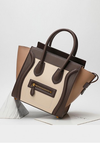 Vanessa Medium Tote Smooth Leather Beige