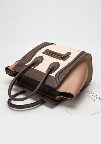 Vanessa Medium Tote Smooth Leather Beige