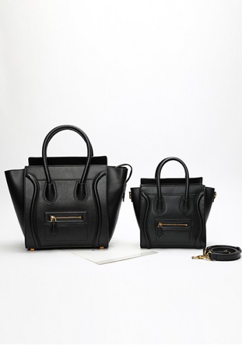 Vanessa Medium Tote Smooth Leather Black