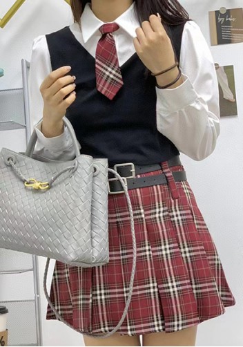Allegria Woven Large Leather Shoulder Bag Grey