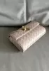 Allegria Woven Mini Leather Shoulder Bag Beige
