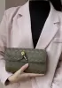Allegria Woven Mini Leather Shoulder Bag Green
