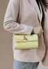 Allegria Woven Mini Leather Shoulder Bag Yellow
