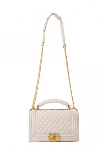 Ingrid Vegan Leather Medium Chain Bag Cream
