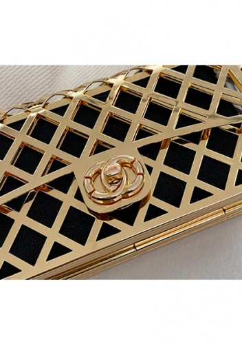 Adele Metal Flap Chain Shoulder Bag Gold