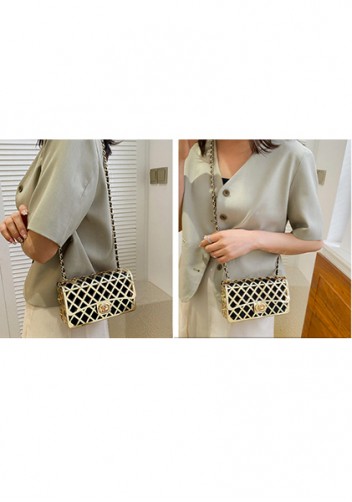Adele Metal Flap Chain Shoulder Bag Gold