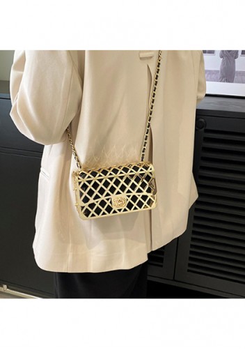 Adele Metal Flap Chain Shoulder Bag Gold