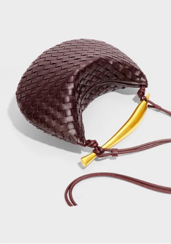 The Fish Handle Small Vegan Leather Bag Choco
