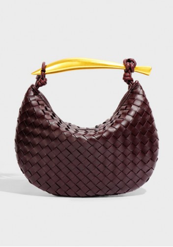 The Fish Handle Small Vegan Leather Bag Choco