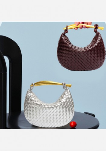 The Fish Handle Small Vegan Leather Bag Choco