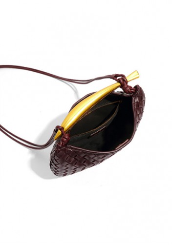 The Fish Handle Small Vegan Leather Bag Choco