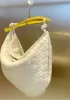 The Fish Handle Medium Vegan Leather Bag Cream