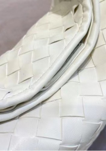 The Fish Handle Medium Vegan Leather Bag Cream