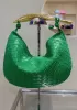 The Fish Handle Medium Vegan Leather Bag Green