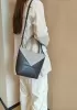 Adrienne Patchwork Leather Mini Tote Grey