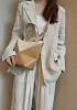 Adrienne Patchwork Leather Mini Tote White Yellow