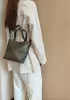 Adrienne Patchwork Leather Mini Tote Green
