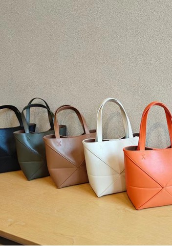 Adrienne Patchwork Leather Mini Tote Green