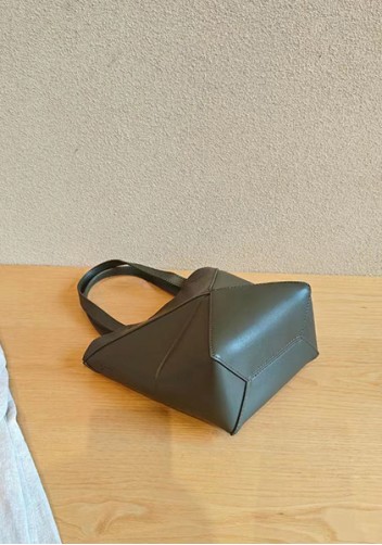 Adrienne Patchwork Leather Mini Tote Green