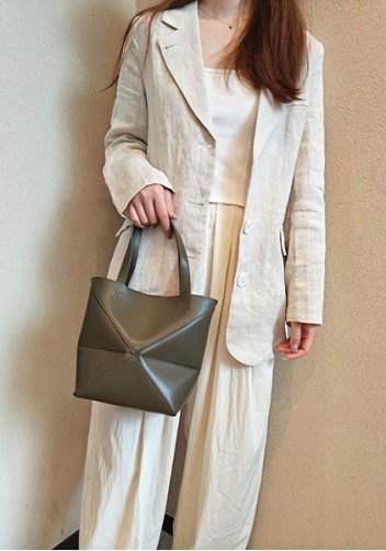 Adrienne Patchwork Leather Mini Tote Green